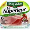Fleury Michon 240G 6 Tranches Jambon Le Superieur Sans Couenne Etouffee