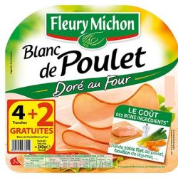 Fleury Michon Blc Poulet Dore 4+2Gr. Fm