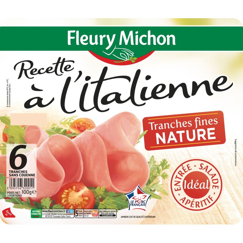 Fleury Michon Fm Jbn Rec Ital Natur Sc6T100G