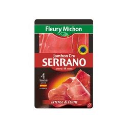 Fleury Michon 70G 4 Tranches Jambon Cru Serrano