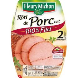 Fleury Michon Roti Porc 2 Tranches100G