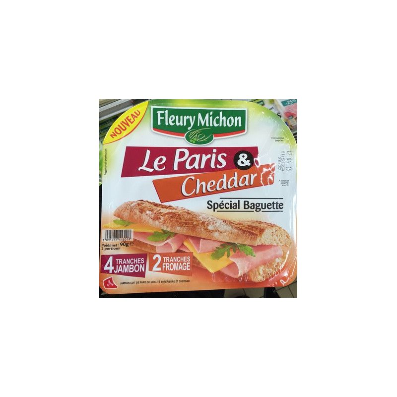 Fleury Michon Fm Jbn Paris/Chedar Baguet 90G