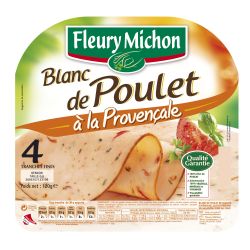 Fleury Michon Fin Filet Poulet Provencale 4 Tranches 120G