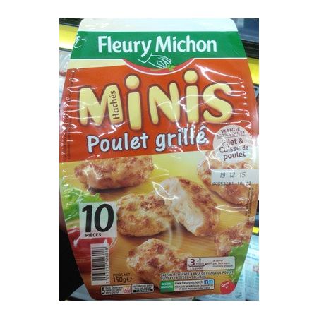 Fleury Michon Fm Mini Hache Poulet Grill150G
