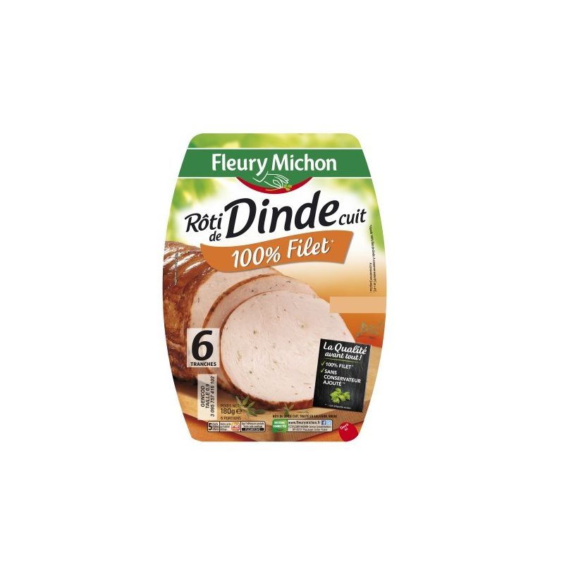 Fleury Michon 180G Le Roti De Dinde Ds Filet X6Tr