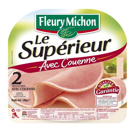 Fleury Michon 80G 2 Tranches Jambon Le Tradition Ac