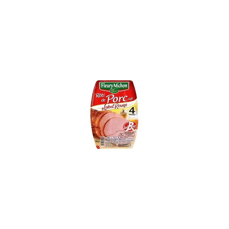 Fleury Michon Roti Porc 4 Tranche Label Rouge 160G