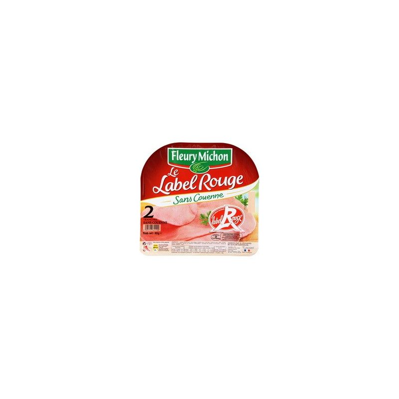 Fleury Michon Fmichon Jambon Lr Sc 2Tr 80Gr