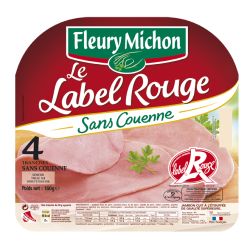 Fleury Michon 160G 4 Tranches Le Jambon Label Rouge