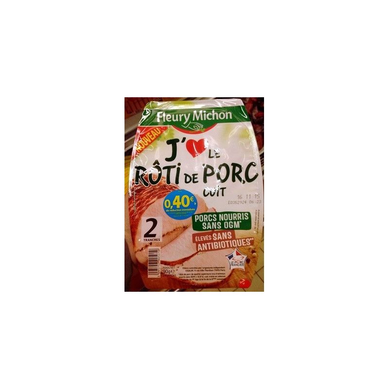 Fleury Michon 2 Tr Roti Porc Cuit J Aime Fm.