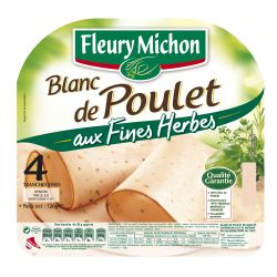 Fleury Michon Filet De Poulet Fines Herbes4Tranches 120G