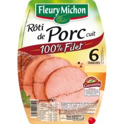 Fleury Michon Fm Roti De Porc Cuit 6Tr 210Gr