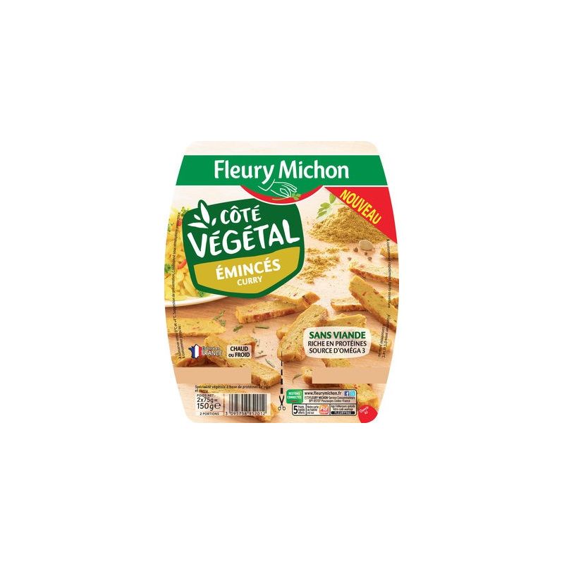 Fleury Michon Fm Emince Vegetal Curryx2 150G