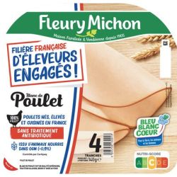 Fleury Michon Fm Blanc Poulet J Aime 4T 140G