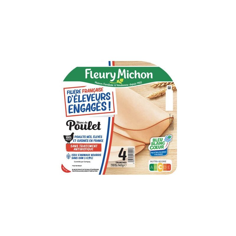 Fleury Michon Fm Blanc Poulet J Aime 4T 140G