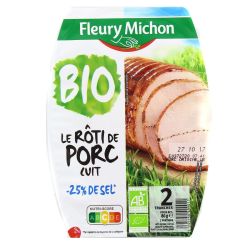 Fleury Michon 80G 2T Roti Porc Sup Bio -25%