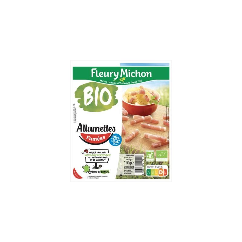 Fleury Michon Fm Allu. Lardn Fum Bio Tsr2X60