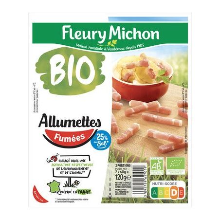 Fleury Michon Fm Allu. Lardn Fum Bio Tsr2X60