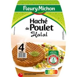 Fleury Michon Fm Hache De Plt Tsr Halal 4X75