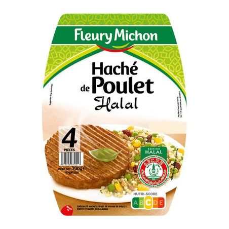 Fleury Michon Fm Hache De Plt Tsr Halal 4X75