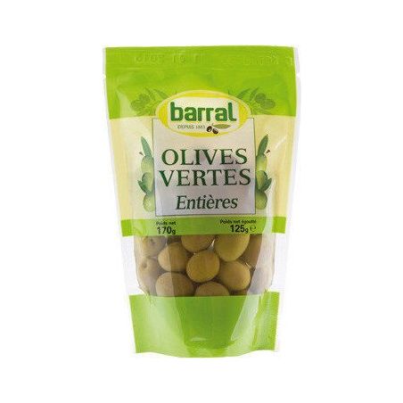 1Er Prix Sachet 125G Olives Vertes Entieres Barral