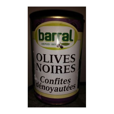 1Er Prix Bx.Olives Noires Confites Denoyautees 160G Barral