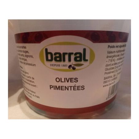 Carrefour 600G Seau Olives Pimentees