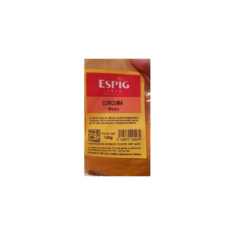 Cepasco 100G Curcuma Moulu Espig
