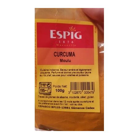 Cepasco 100G Curcuma Moulu Espig