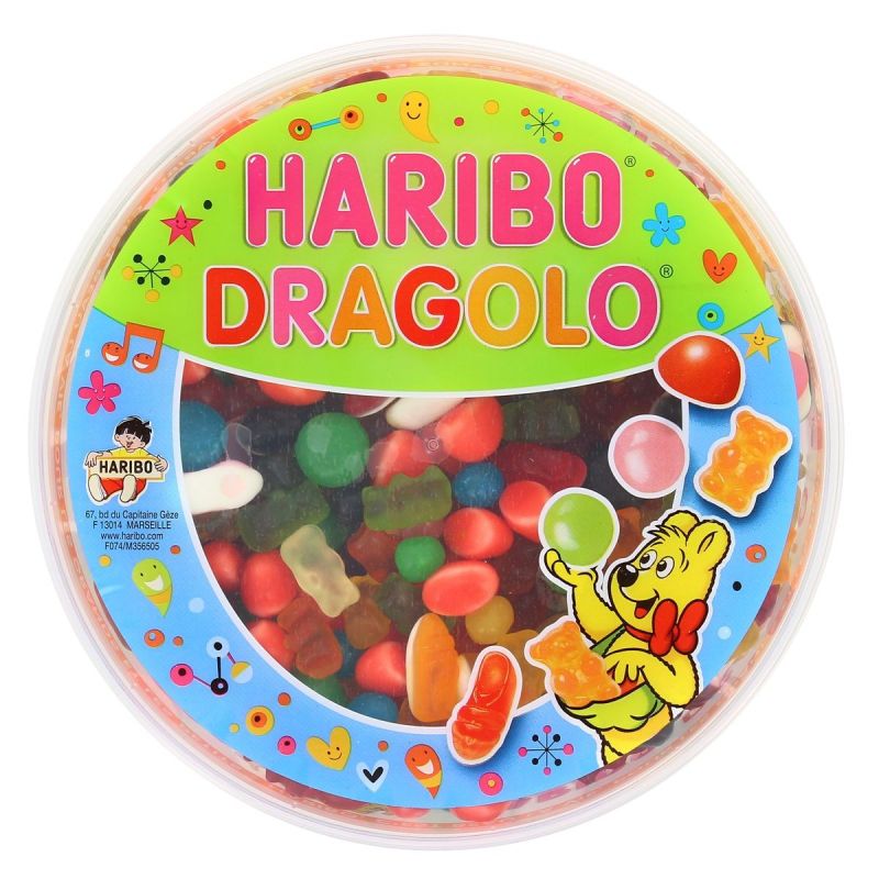Bonbons gragolo HARIBO : la boite de 1Kg à Prix Carrefour