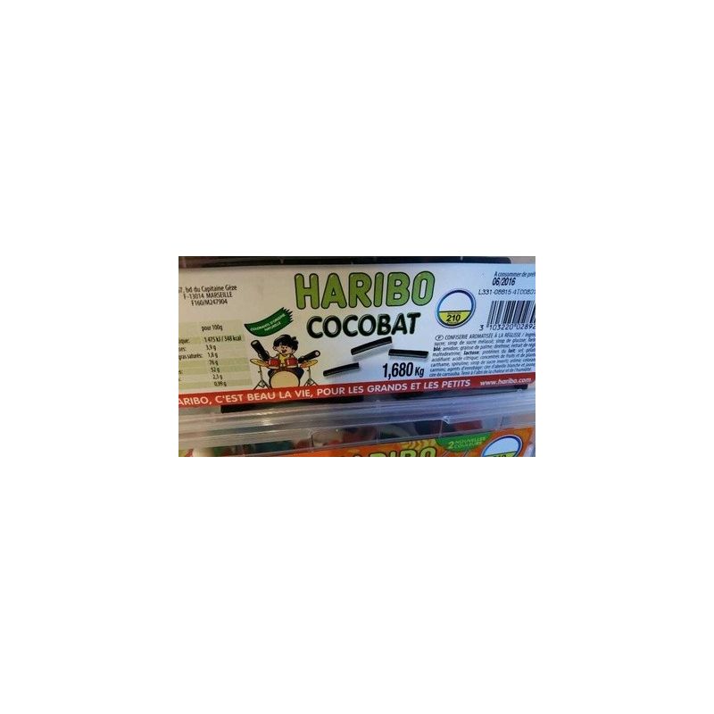 Haribo Bte 210 Cocobat 0.05E