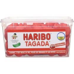 Haribo Bonbons Arômatisés À La Fraise Tagada : Boîte De 210 - 1050 Kg