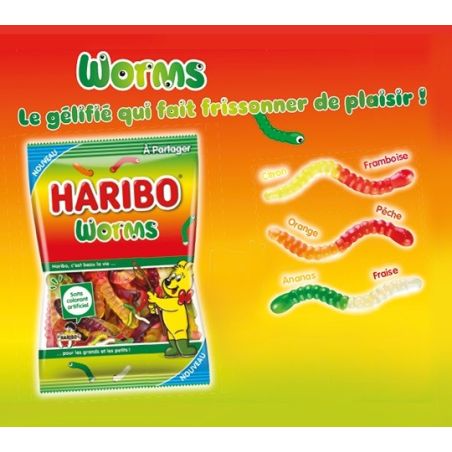 Haribo Worms Sachet 200G