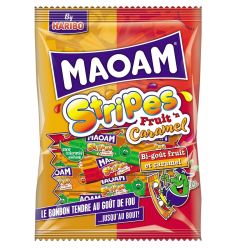 Haribo Bonbons Madam Stripes Fruit Caramel Maoam : Le Paquet De 200G