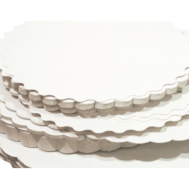 Economat Ronds Festonnés 21Cm Carton Pour Gâteaux X 250