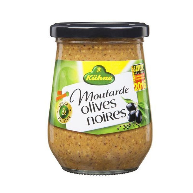 Kuhne Moutarde Olive Noir 245G