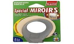 Plasto Adhesif Double Face Miroir Extra Fort 2.5X22 Plastofix