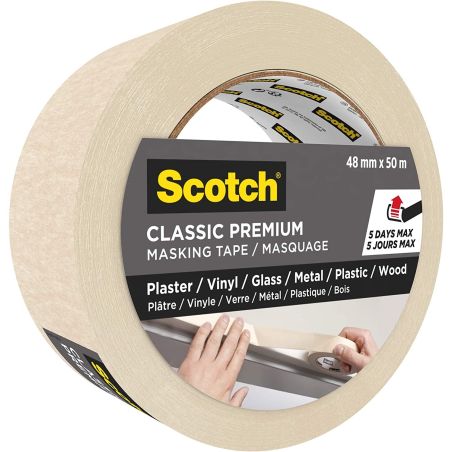 Scotch Ruban Adhésif Protection Peinture : Le Rouleau De 50M X 48Mm