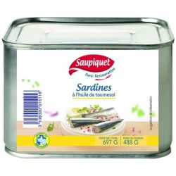 Saupiquet Furic Sardine Huile 4/4 697Gr