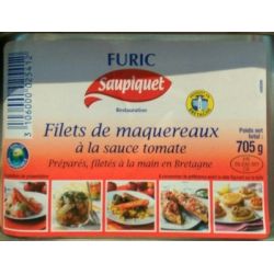 Saupiquet Furic Filet Maq/Tom 4/4 705Gr