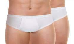 Athena Lifestyle Homme Lot De 2 Slips Taille Haute Ouverts Coton Bio 4