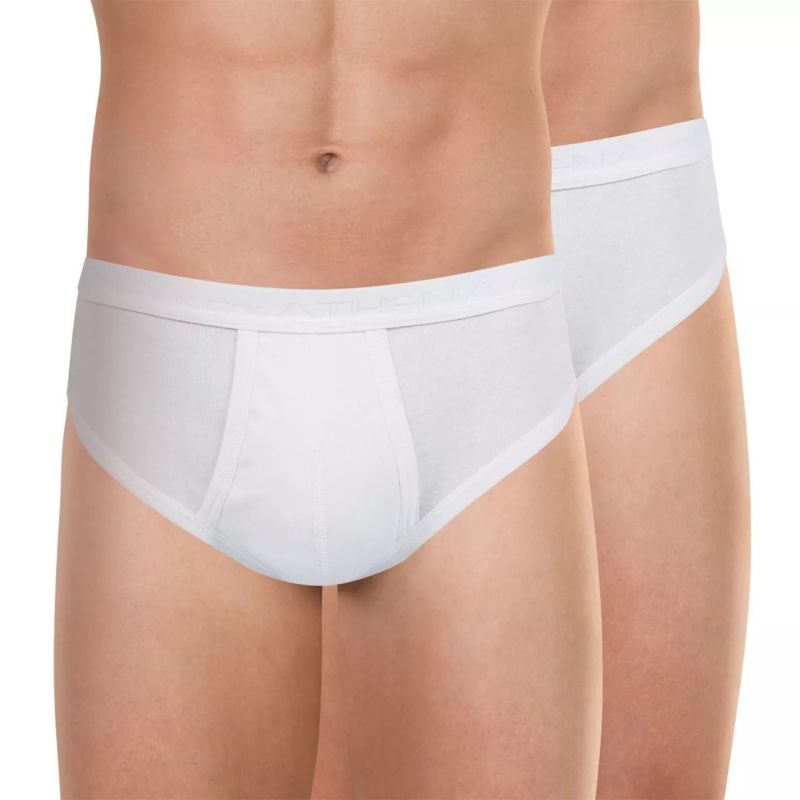 Athena Lifestyle Homme Lot De 2 Slips Taille Haute Ouverts Coton Bio 4