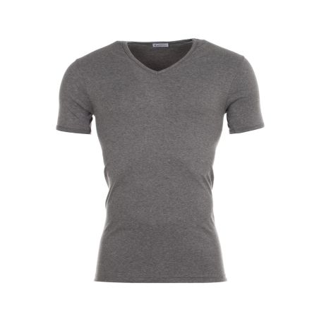 Eminence T-Shirt Homme Gris Col V En Coton Taille S : Le