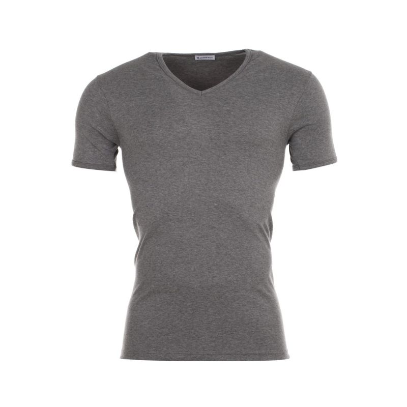 Eminence T-Shirt Homme Gris Col V En Coton Taille Xl : Le