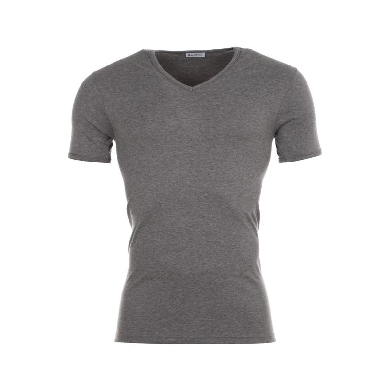 Eminence T-Shirt Homme Gris Col V En Coton Taille L : Le