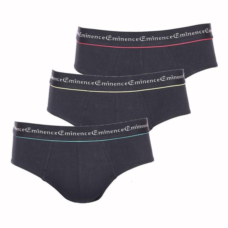 Eminence Slip Homme Noir Business T3 : Le Lot De 3 Slips