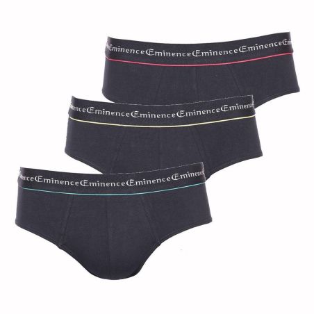 Eminence Slip Homme Noir Business T3 : Le Lot De 3 Slips
