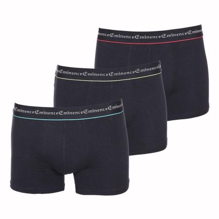 Eminence Boxer Homme Noir Business T4 : Le Lot De 3 Boxers