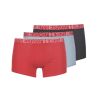 Athena Boxer Homme Noir/Rouge/Gris T7 : Le Lot De 3 Boxers