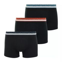 Athena Lot De 3 Boxers Homme Coton Bio Noir T2